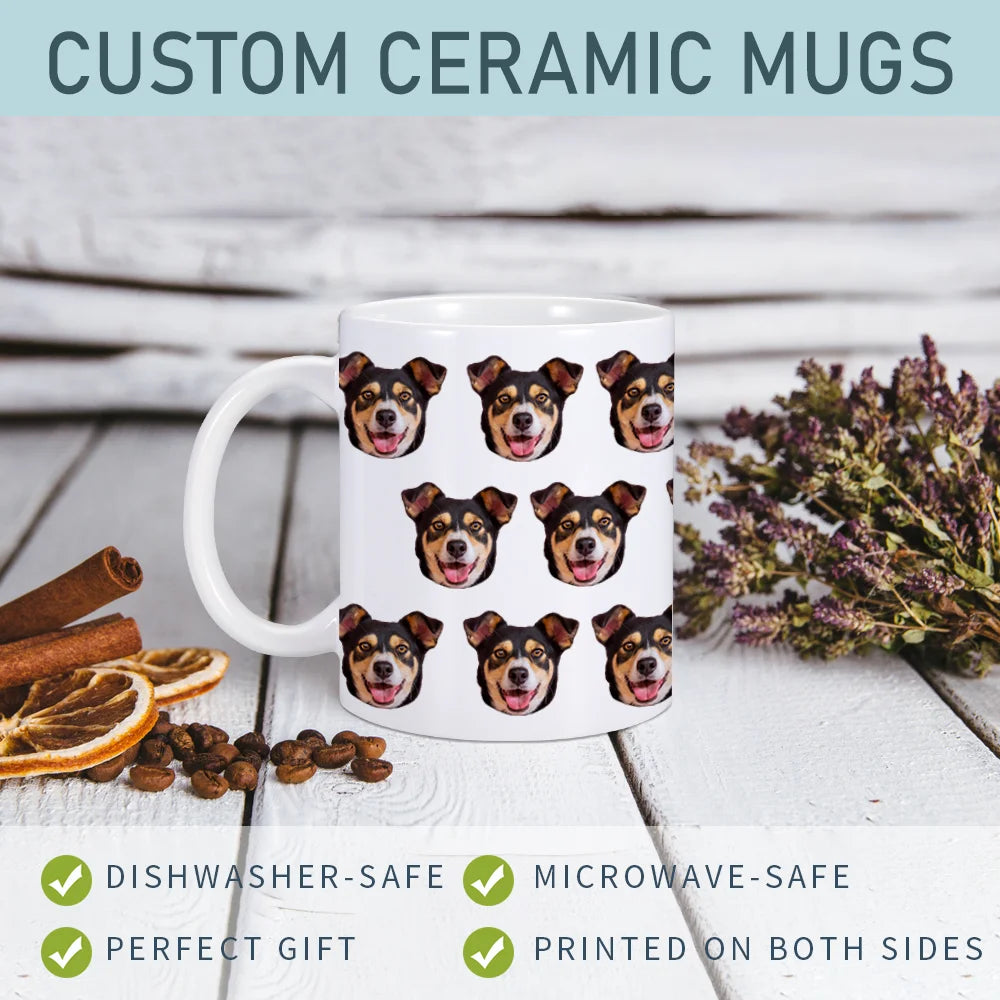 Personalised Custom Pet Face Mug