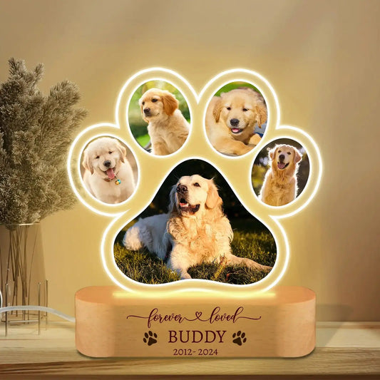 Custom Personalised Pet Night Light Photo Plaque