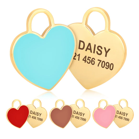 Personalised Engraved Pet Collar Charm